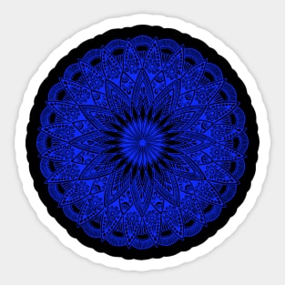 Mandala (blue) Sticker